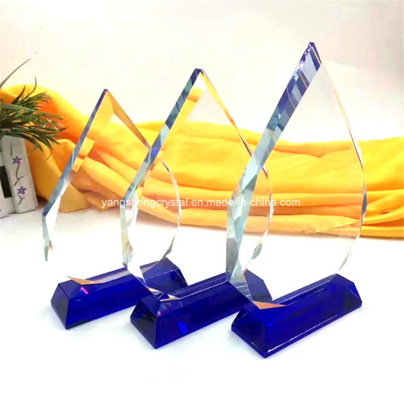2018 Wholesale Custom Clear Crystal Award Glass Trophy