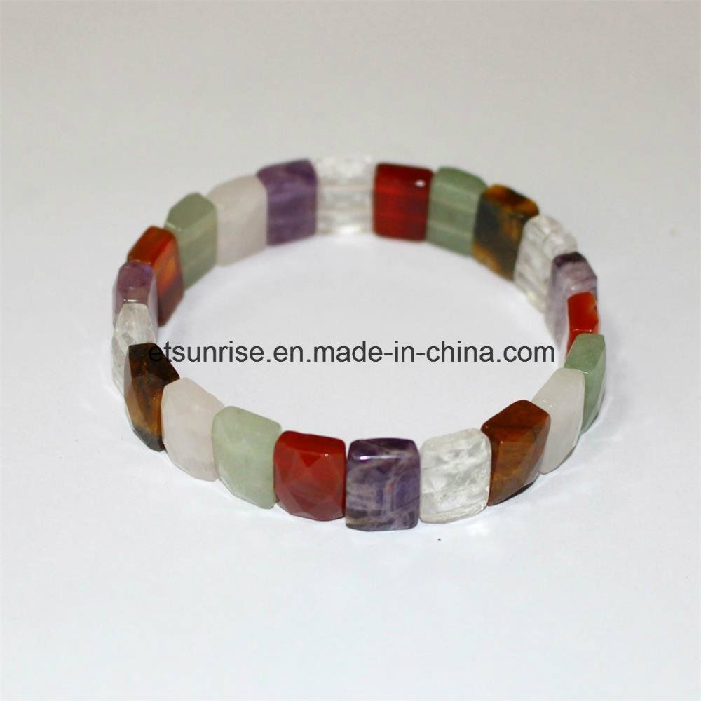 Semi Precious Stone Fashion Natura L Crystal Beaded Bracelet Jewelry