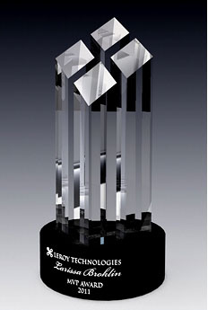 New Fashion Crystal Trophy Bravo Crystal Award