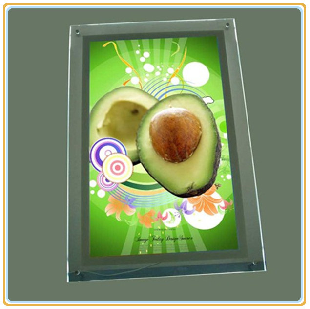 Customized Size Wall Mounted Clear Acrylic Crystal Light Box (A4)
