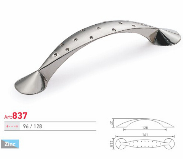 Modern Simple Design Zinc Alloy PC Finish Cabinet Handle (837)