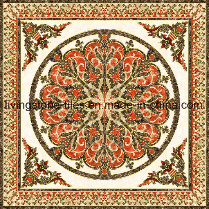 Muslim Style Carpet Puzzle Floor Tiles for Bedroom