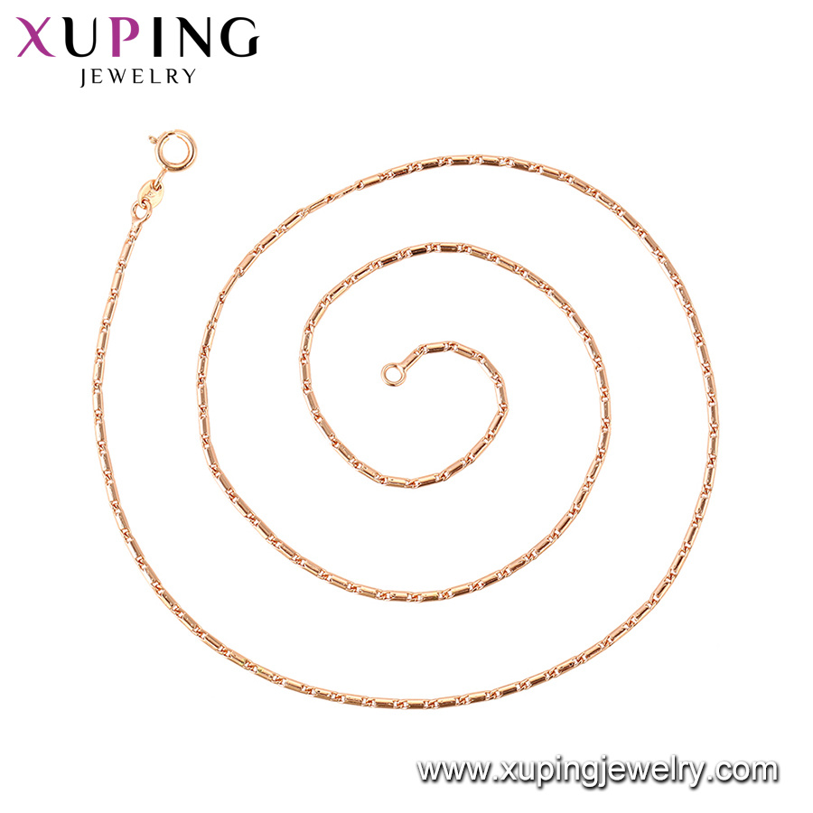 44455 Fashion Man Rose Gold Color Necklace Jewelry