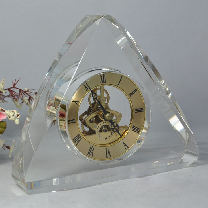 Crystal Table Clock Desk Clock for Office Set (KS60416)