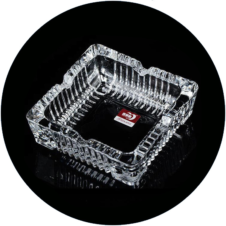 Custom Made Crystal Glass Ashtray