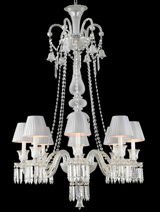 Modern Dining Room Glass Pendant Chandelier Lamp (KAMZ0726-8WS)