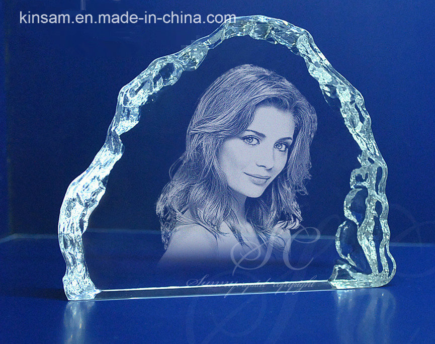 Laser Carve Crystal Photo Frame for Birthday Gift