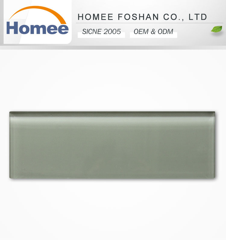 Direct Factory Shiny China Living Room Gray Crystal Glass Mosaic