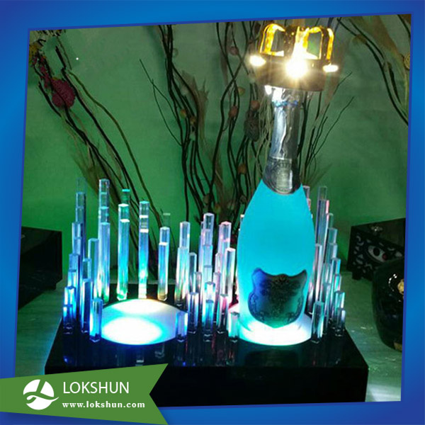 2016 Countertop Clear Acrylic Cabinet Wine Display with Light