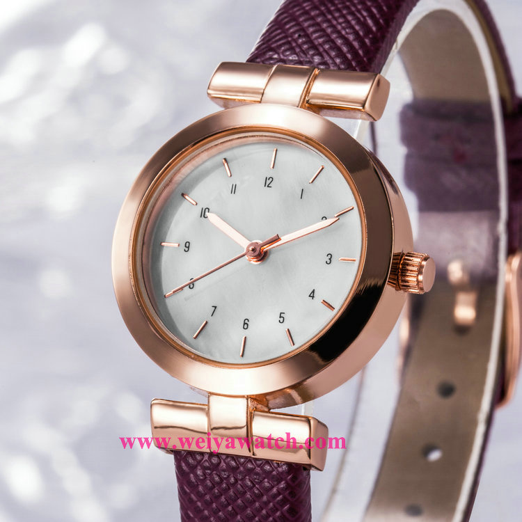 Factory Supply Lady Wist Watch Quartz Movement Ladies Analog Watches (WY-17018)