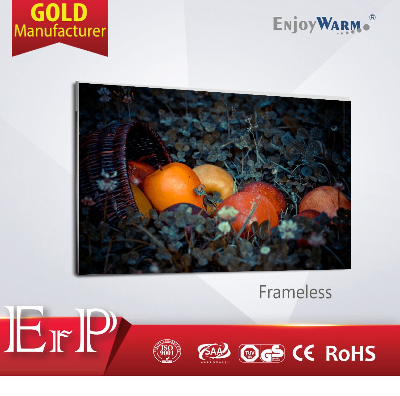 ErP Lot20 Electric IR Heater Wall Mounted Ceiling Panel or Carbon Crystal Infrared Heater