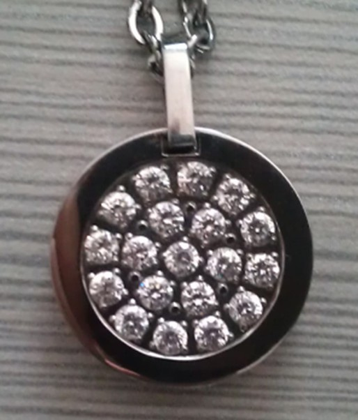 2017 Trendy Crystal Pendant for Lady with Lava Stone (CP-JS-BD-02)