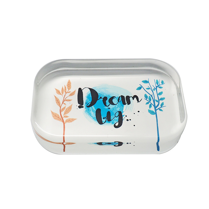 Decorating Square Wedding Favors Crystal Paperweight for Promotion Gift