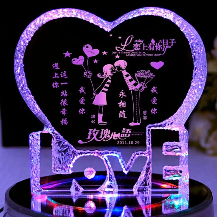 Nice Crystal 3D Laser Picture Cube