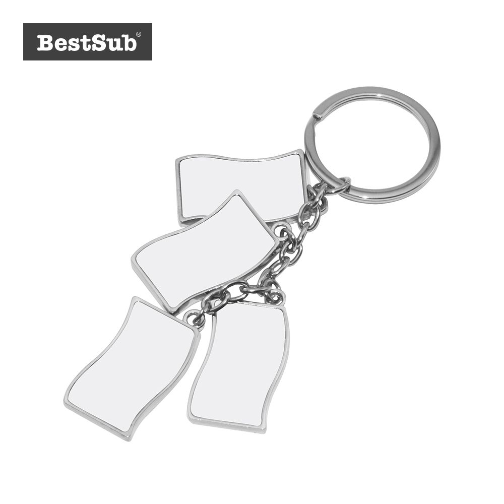 Bestsub Flag Shape Zinc Alloy Sublimation Key Ring (YA11)