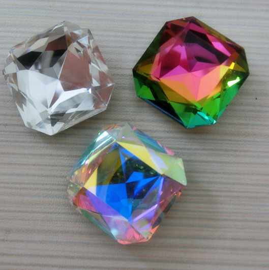 Square Crystal Stone Jewelry Beads Dz3011