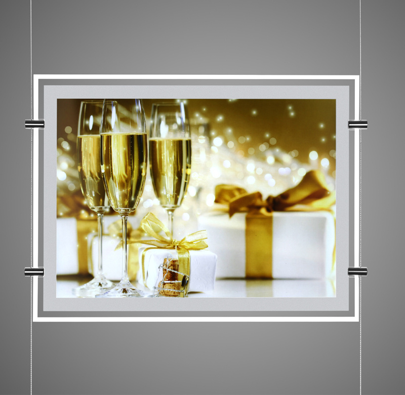 LED Crystal Light Box with Magnetic Face