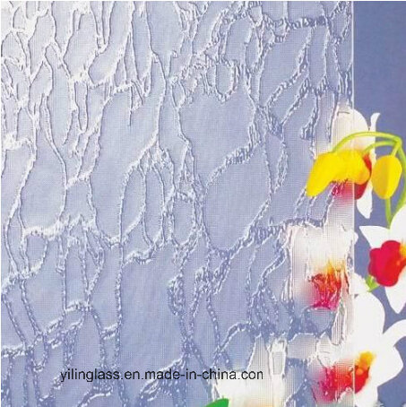 Elegant Tempered Figured Morgon Glass for Decoration