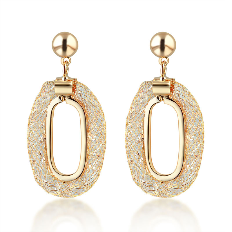Wholesale Crystal Jewelry Hoop Drop Dangle Party Earrings