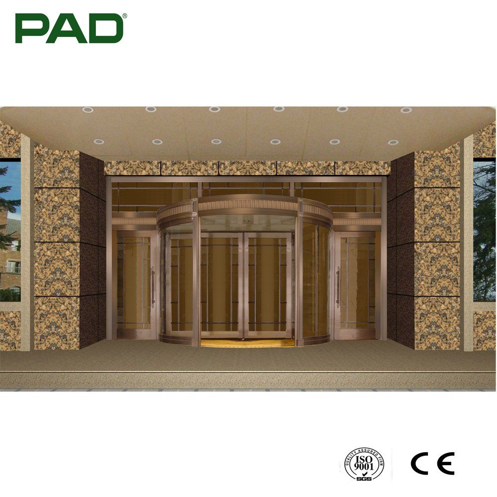 Popular Creative Design Glass Revolving Door with Good Quality and Elegent Design