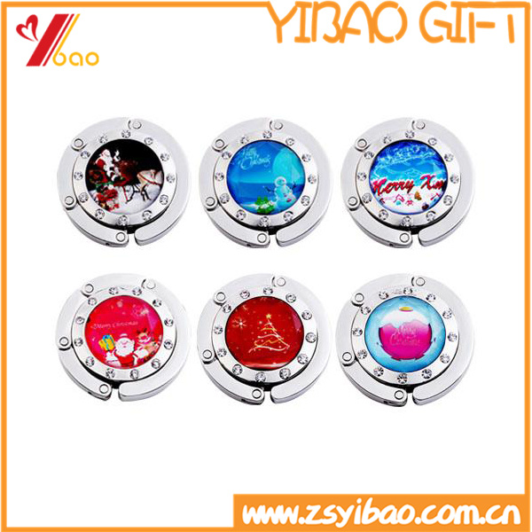 2018 Newest Wholesale Cheap Bulk Custom Logo Blank Metal Table Top Purse Hook, Purse Hanger, Bag Hanger for (YB-LY-pH-09)