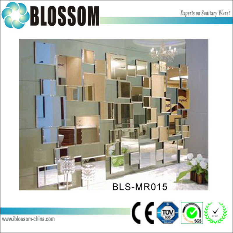3D Mosaic Design Mirror for Home Wall Decor TV Wall Decoration Mirror