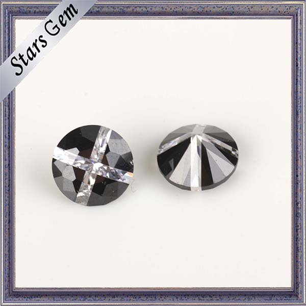 Fashion Design Round Shining Colorful Cubic Zirconia Gemstone