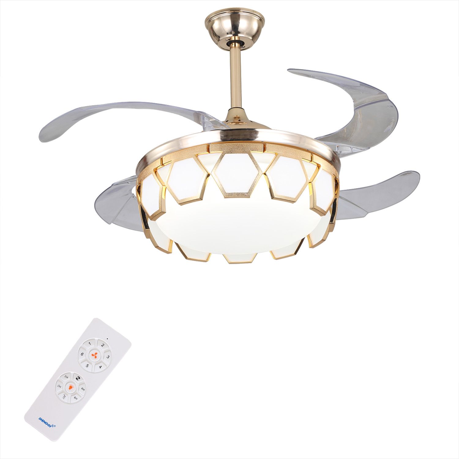 Simple Ceiling Fan with Hidden Blades