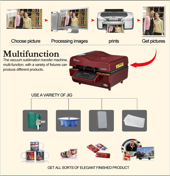 3D Heat Press Printing Machine, 3D Sublimation Machine (ADL)