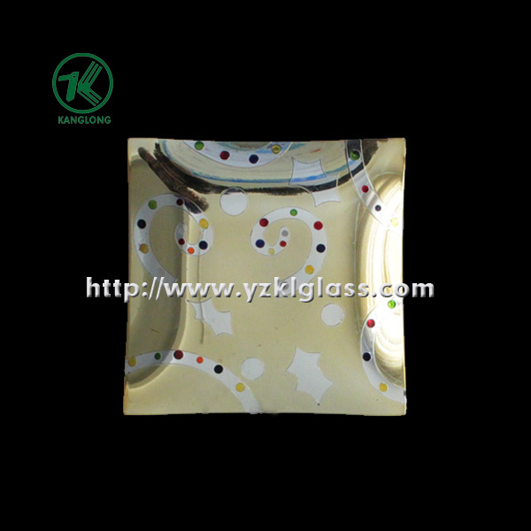 Single Wall Color Glass Plate by SGS (KLP110824-61)