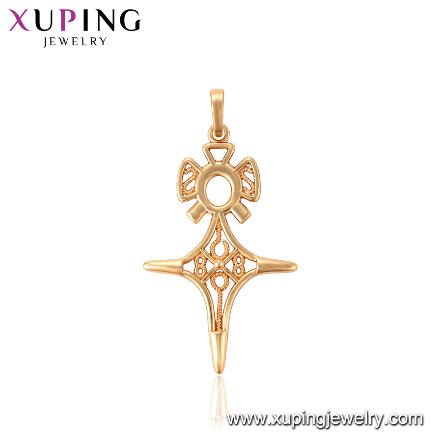 31047 Hot Sale Attractive Jerusalem Style Jewelry Cross Shaped Side Face Design Pendant