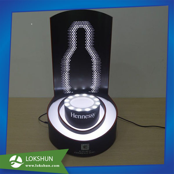Acrylic Single Beer Bottle Wine Stand Display with Light
