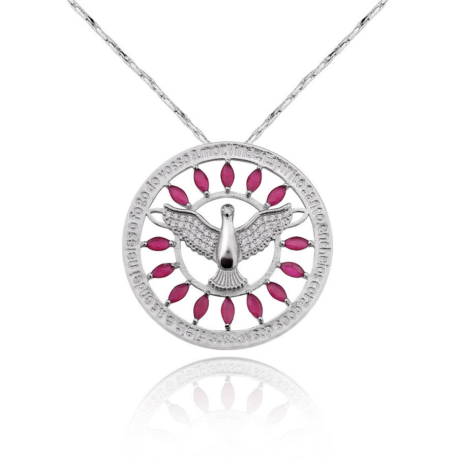 925 Silver Necklace with Names Latest 3D Designs Micro Pave Jewelry