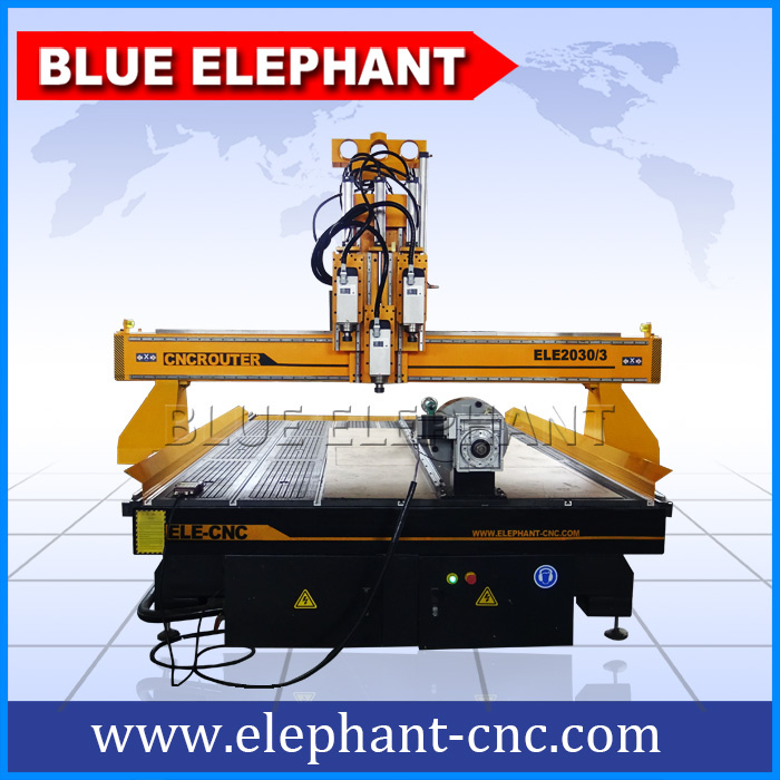 Ele 2030 Wood Carving CNC Router, CNC Router Woodworking Machine for Furniture, Cylindrical Objects