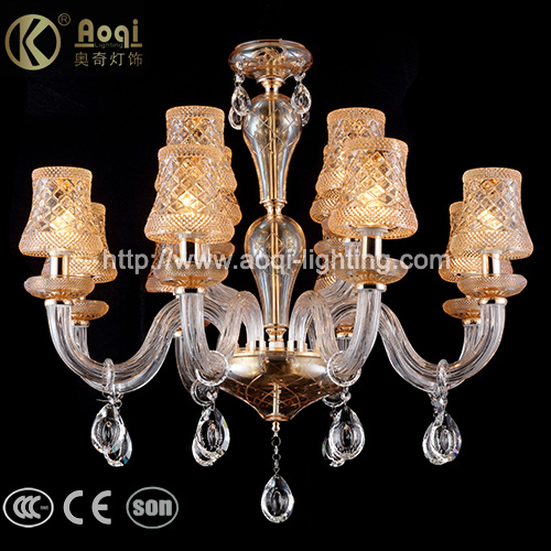 European Champagne Crystal Chandelier Light