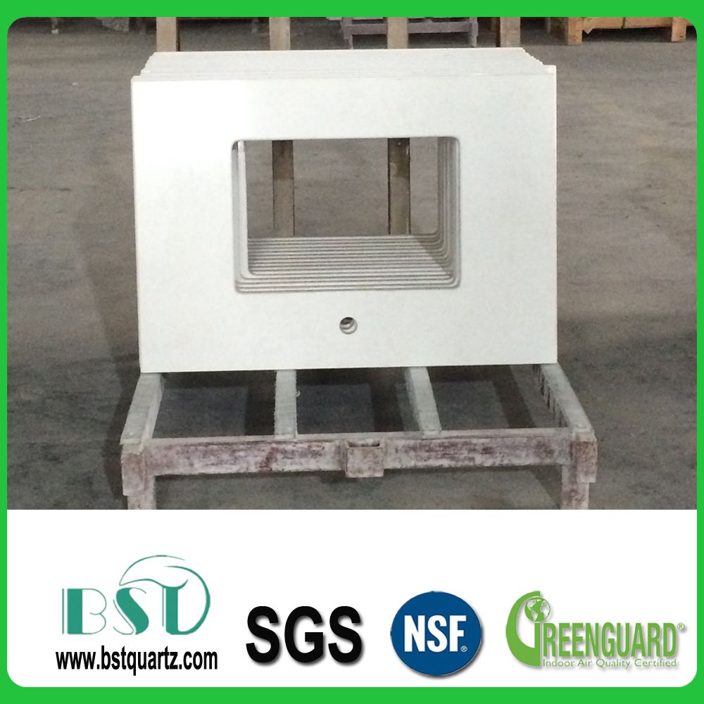 Thin Prefabricated Solid Surface Material Quartz Stone Countertop