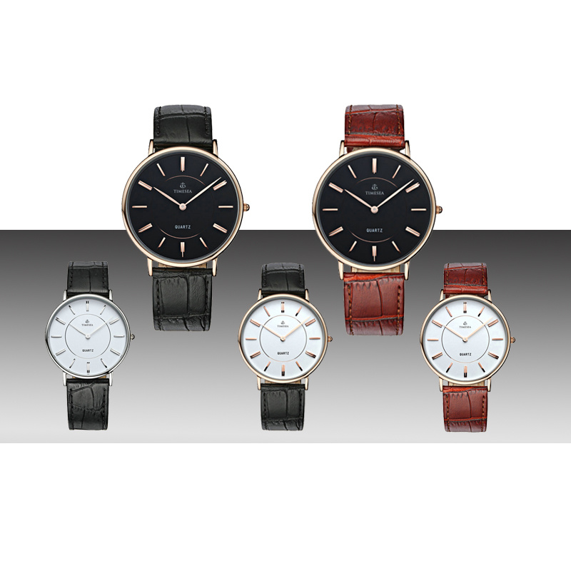 High Quality Simple Style Japan Quartz Movement Luxury Mens Watch Genuine Leather Strap Wrist Watches 72332