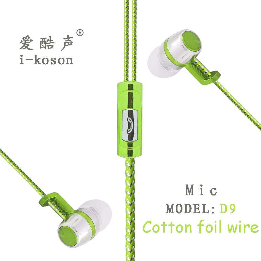 OEM Logo Design Stereo in-Ear Microphone Best Sound Earphone
