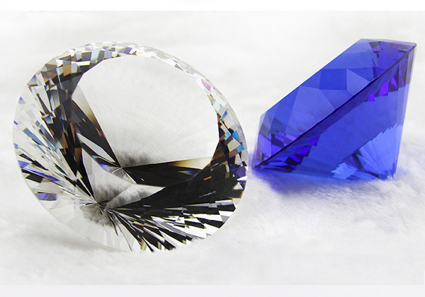 K9 Crystal Paperweight, Glass Diamond, Crystal Diamond