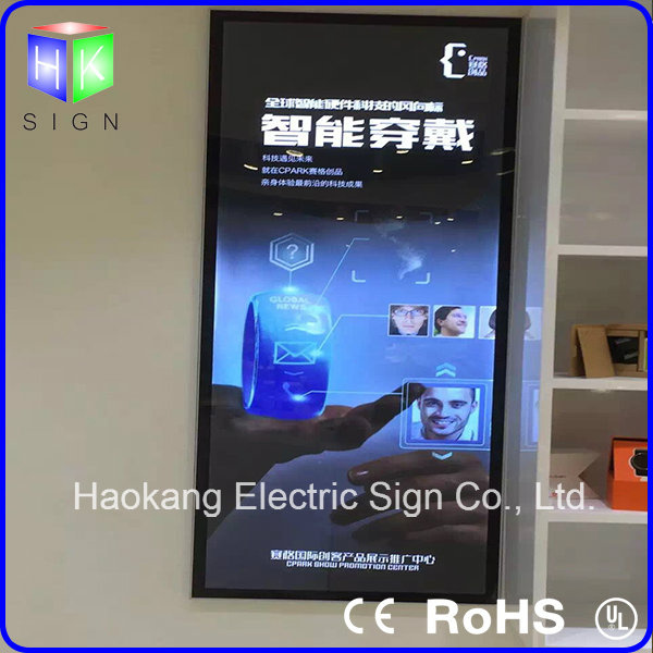 LED Aluminum Picture Frame Advertising Light Box Used on Shopping All Advertising