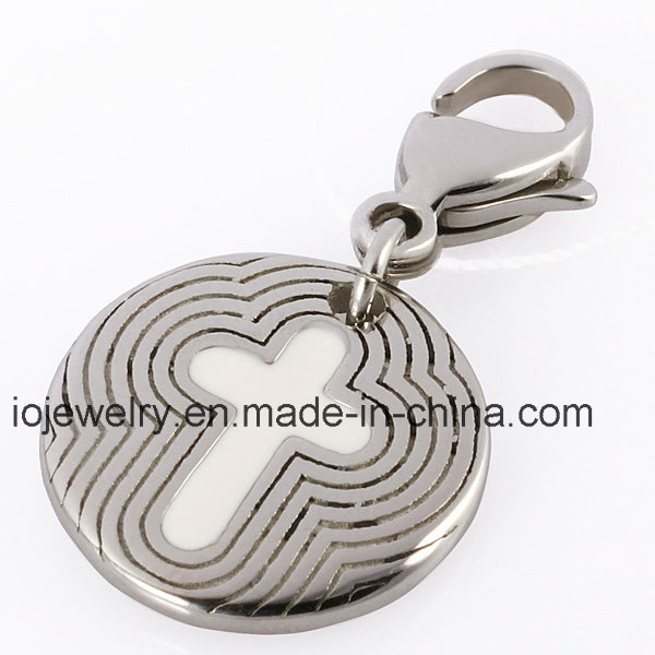 Round Cross Tag with Lobster