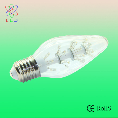 LED C48 1.1W E26/E27 Candle Bulb for Crystal Pendent Light Lamps