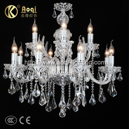 Modern Crystal Glass Candle Lamp (AQ0279-8+4)