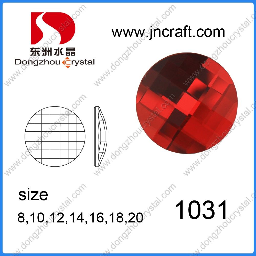 Wholesale Flatback Sew on Round Crystal Glass Beads for Dresses