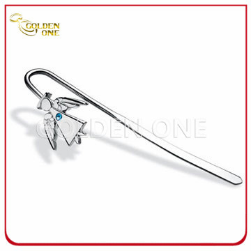 Custom Made Little Angel Metal Bookmark with Crystal
