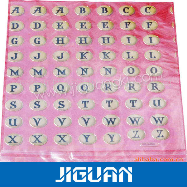 Strong Adhesive Round Dome Crystal Colorful Epoxy Sticker