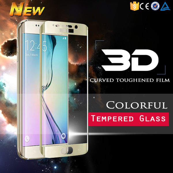 3D Curved Full Cover Tempered Glass Screen Protector for Samsung Galaxy S6 Edge