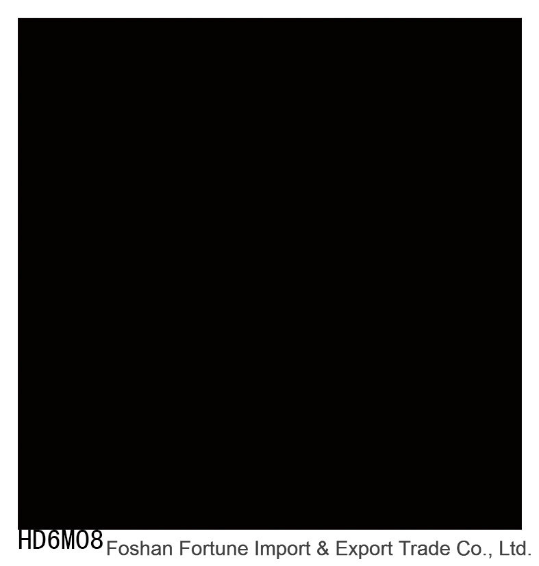 Ceramic Building Material Super Black Polished Porcelain Floor Tile 600X600mm