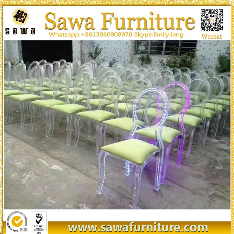 Transparent Clear Resin Chiavari Phoenix Chair