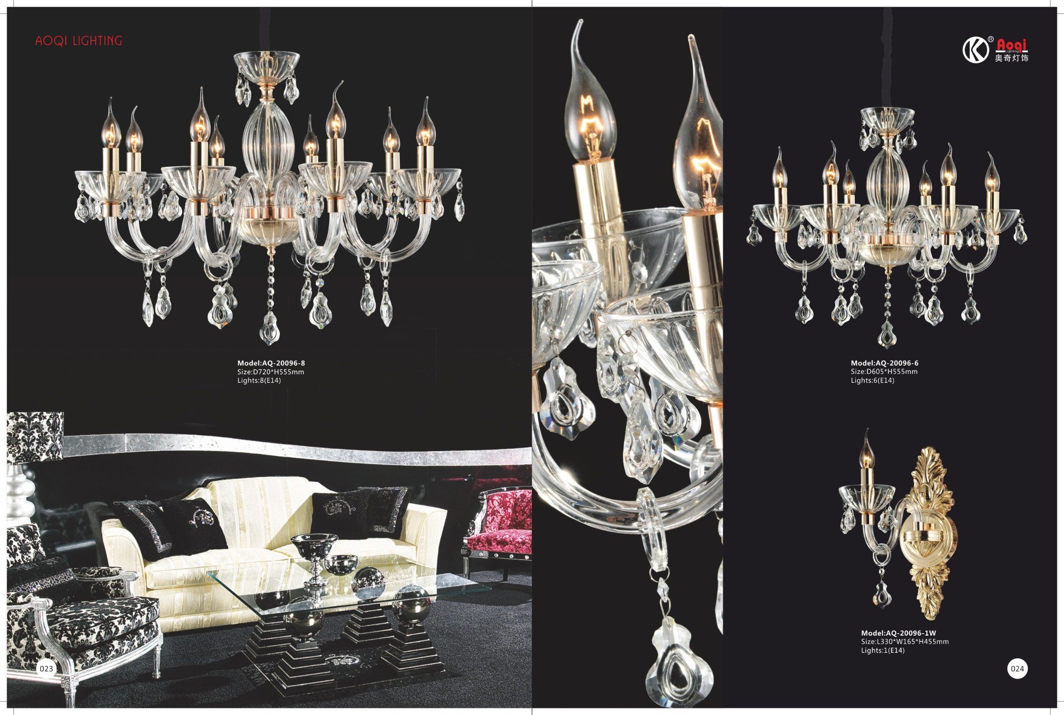 Hot Sale Simple Crystal Chandelier Light